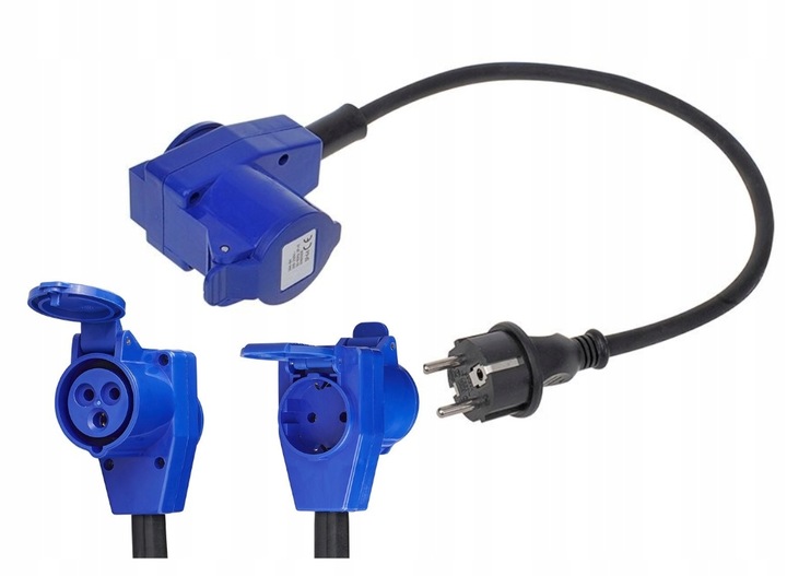 ADAPTER PRZEJŚCIÓWKA CAMPING REDUKCJA CEE NA WTYK