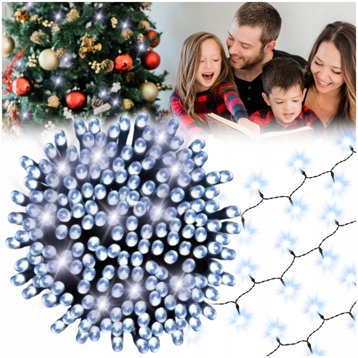 LAMPKI CHOINKOWE ŚWIATEŁKA CHOINKĘ ŚWIĄTECZNE 300 LED EFEKTEM FLASH FLESZ