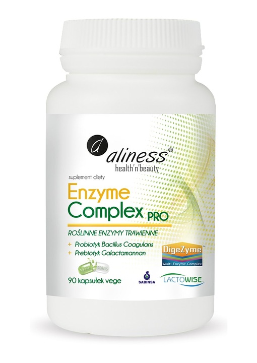 Aliness Enzyme Complex PRO ODCHUDZANIE ZAPARCIA 90 kapsułek