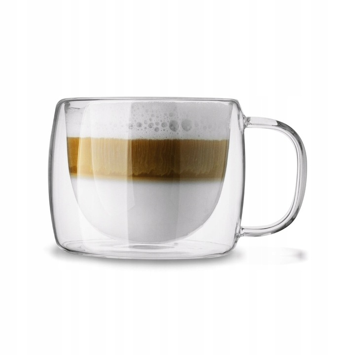 Duże SZKLANKI TERMICZNE do kawy 350ml komplet szklanek 2 szt. Sublime Mona