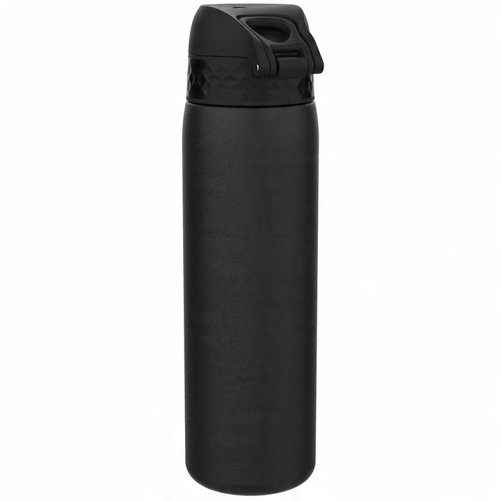 Czarny bidon na wodę elegancki i sportowy do biura na siłownię ION8 0,6 l