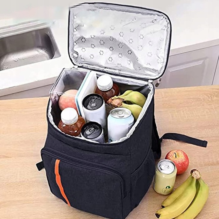 DUŻA POJEMNOŚĆ 18L IZOLACJA PIKNIK PLECAK TORBA DO PRZECHOWYWANIA ŻYWNOŚCI