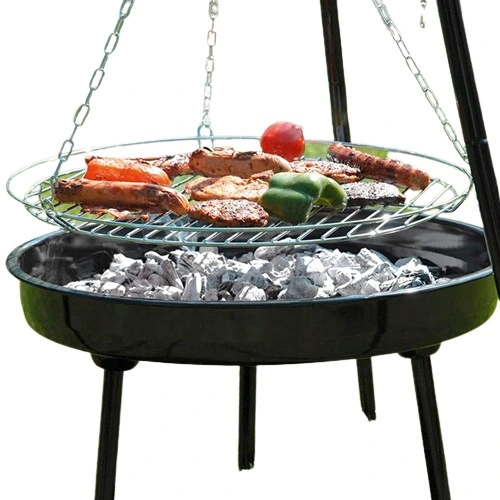 GRILL WISZĄCY OGRODOWY REGUL TRÓJNÓG PALENISKO 3W1