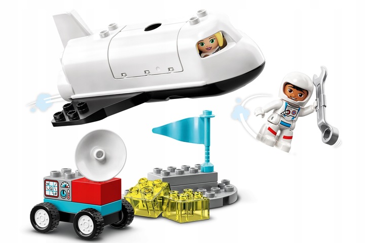 KLOCKI LEGO DUPLO LOT PROMEM RAKIETĄ W KOSMOS PREZENT DLA 2,3,4,5 LATKA
