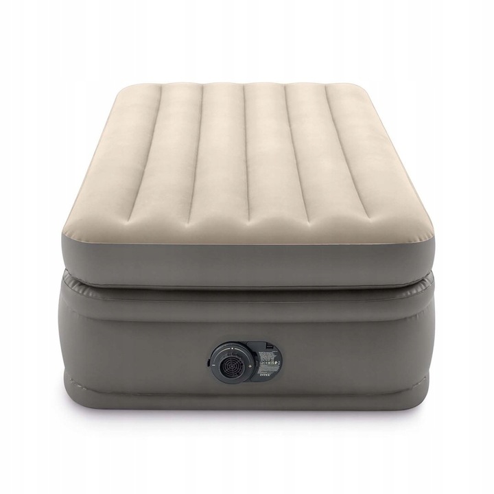 MATERAC DMUCHANY WELUROWY ŁÓŻKO INTEX Z POMPKĄ