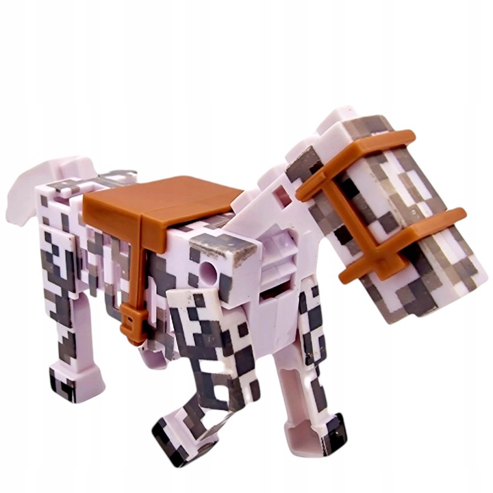 FIGURKA MINECRAFT ZESTAW FIGUREK 3w1 ALEX KOŃ VILLAGER + MIECZ DODATKI XXL