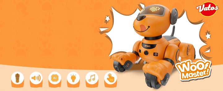 ROBOT INTERAKTYWNY PIES PIESEK ZDALNIE STEROWANY PROGRAMOWANY 20+ FUNKCJE