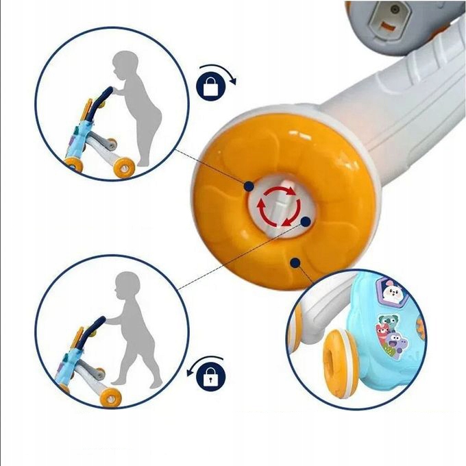 CHODZIK PCHACZ INTERAKTYWNY TABLICA EDUKACYJNY EFEKTY DŹWIĘKOWE RYSIK