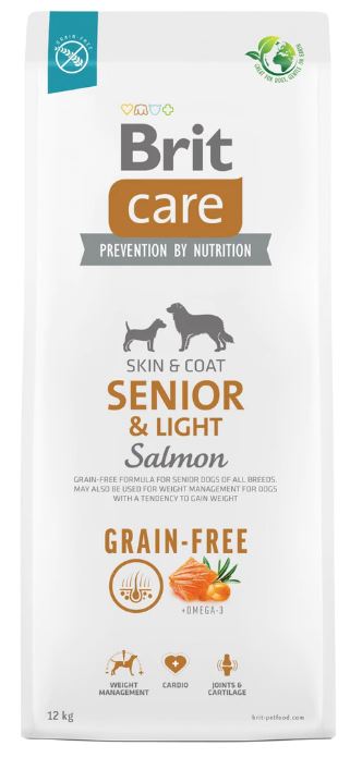 BRIT CARE Senior & Light Salmon 12kg