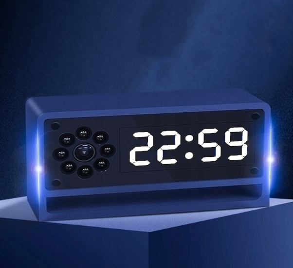 UKRYTA KAMERA ZEGAR WIFI PODGLĄD NA ŻYWO DETEKCJA NAGRYWANIE W NOCY MK203