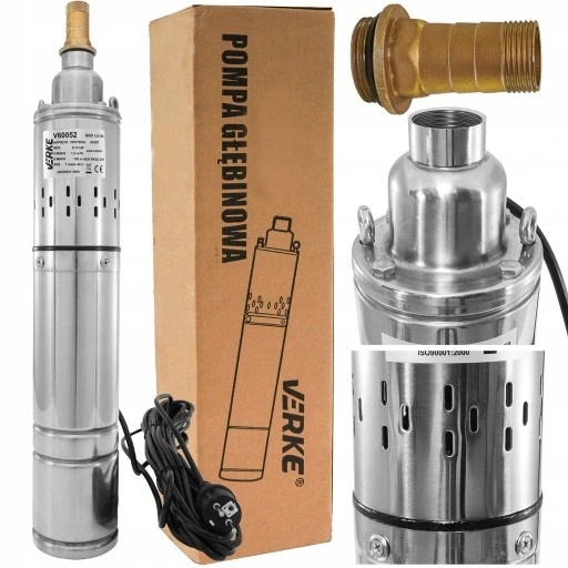 POMPA GŁĘBINOWA ŚRUBOWA DO WODY STUDNI ZANURZENIOWA CIŚNIENIOWA 750W MOCNA