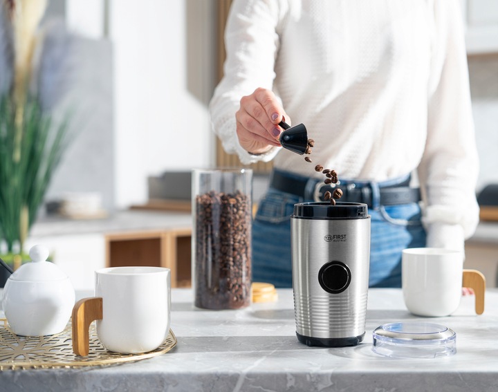 Młynek do kawy STAL NIERDZEWNA First Austria