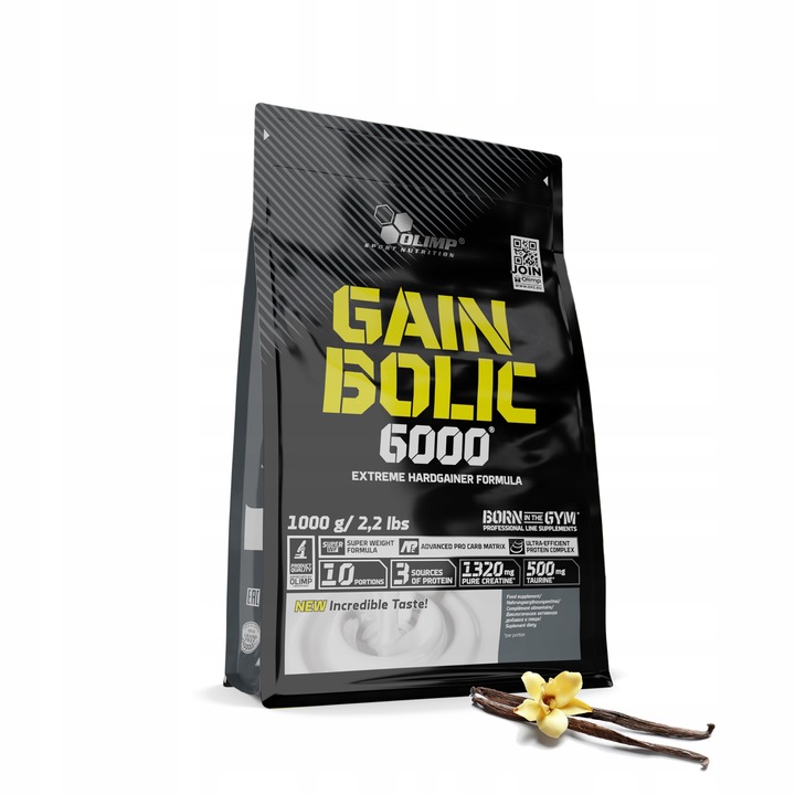 OLIMP GAIN BOLIC 6000 1000g BIAŁKO WHEY WPC MASA ODŻYWKA WHEY WĘGLOWODANY