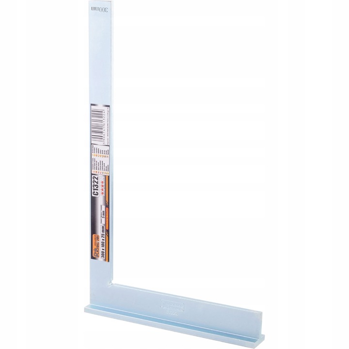 KĄTOWNIK ZE STOPKĄ ŚLUSARSKI STALOWY UNIWERSALNY OCYNKOWANY 300x180x25 MM