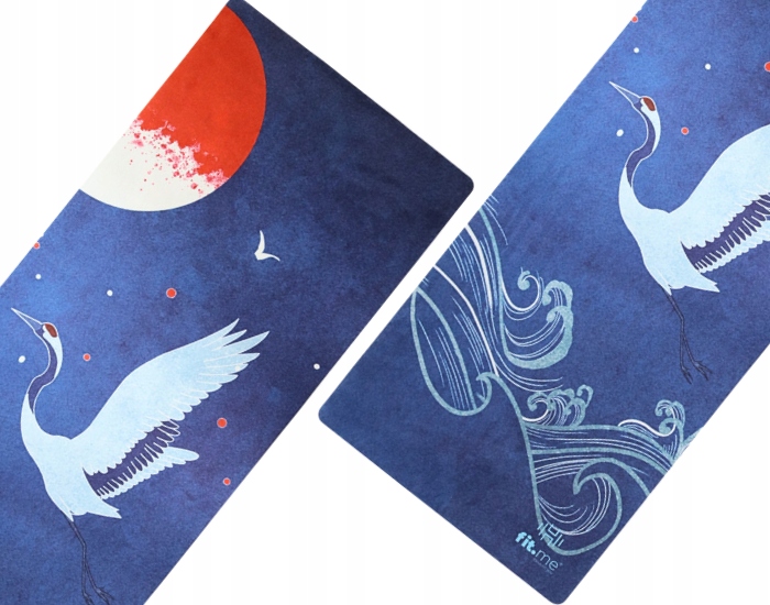 PIĘKNA MATA PREMIUM DO JOGI ĆWICZEŃ STABILNA ZAMSZOWA MIĘKKA 4 MM ZE WZOREM