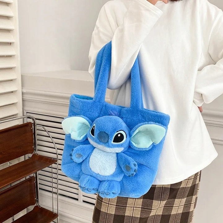 TOREBKA PLUSZAK STICH STITCH MASKOTKA PLUSZOWA TOREBECZKA NA RAMIĘ DZIECI