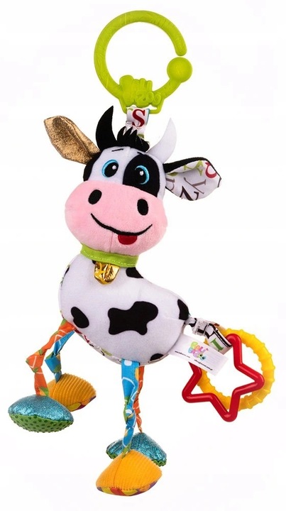 BaliBazoo Krówka CAESAR Zawieszka maskotka Sensoryczna z Wibracjami Gryzak