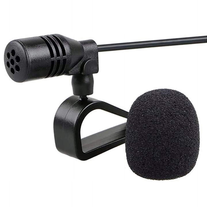 MIKROFON DO RADIA/GPS/DVD SAMOCHODOWY Z KLIPSEM/TAŚMA WTYK 2,5mm KABEL 3 m