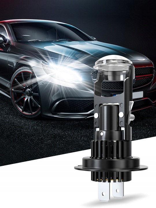 ŻARÓWKI LED H7 RETRIFY S&D PROJECTOR 100% IDEALNE ODCIĘCIE SOCZEWKA FISHEYE