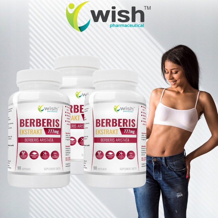 BERBERIS 777mg Niski Cukier Apetyt Odchudzanie Berberys Berberyna 270 kap