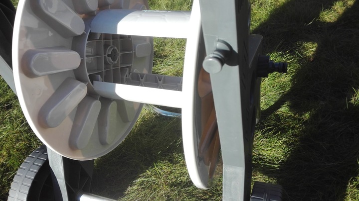 WÓZEK ALU ZWIJACZ BĘBEN NA WĄŻ OGRODOWY 60 METRÓW PISTOLET ZRASZACZ BEST