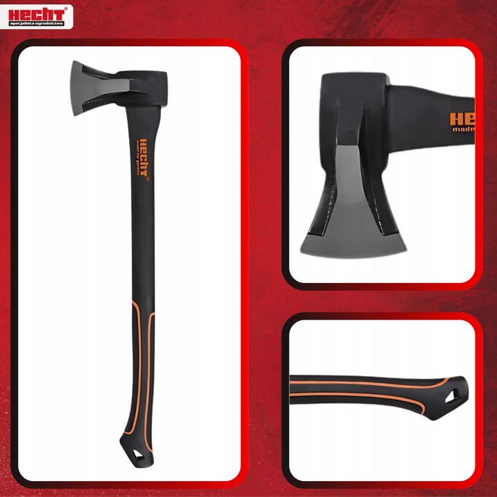 SIEKIERA ROZŁUPUJĄCA HECHT 901201 BARDZO OSTRA ERGONOMICZNY UCHWYT