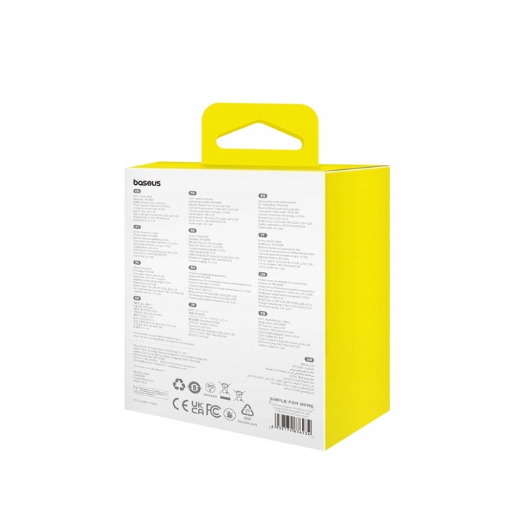 BASEUS POWER BANK BEZPRZEWODOWY INDUKCYJNY 5000mAh 20W USB-C MINI POWERBANK