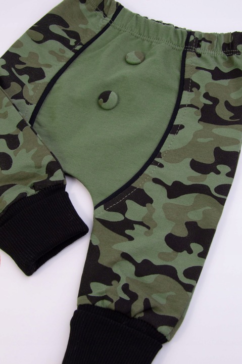 KOMPLET niemowlęcy spodnie bluza apaszka MORO 68