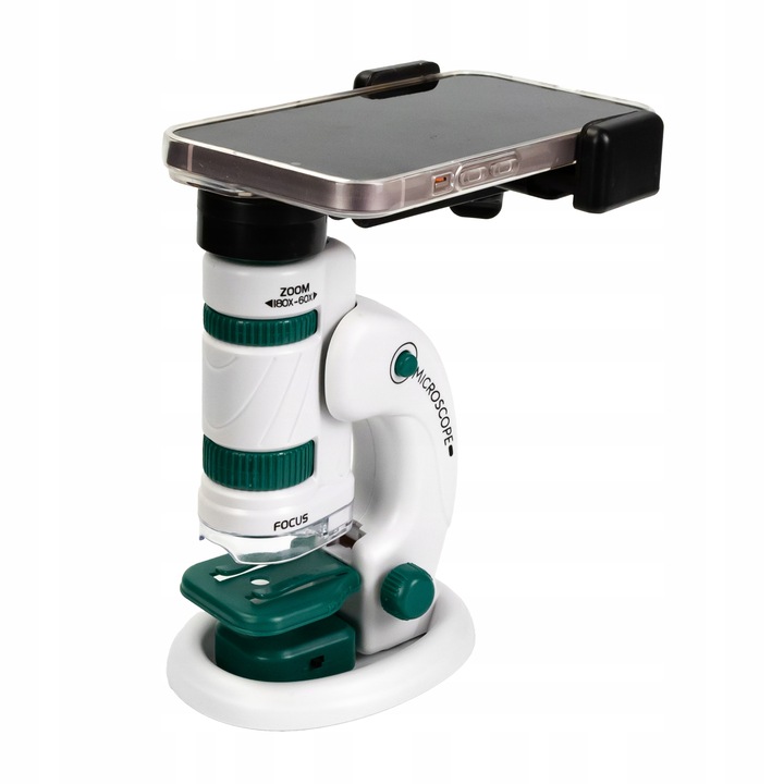 MIKROSKOP EDUKACYJNY DLA DZIECI 2W1 LABORATORIUM 60X/180X + AKCESORIA
