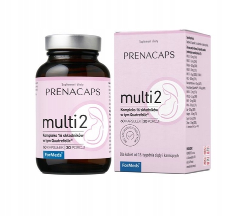 ForMeds PRENACAPS MULTI 2 Quatrefolic 16 Składników