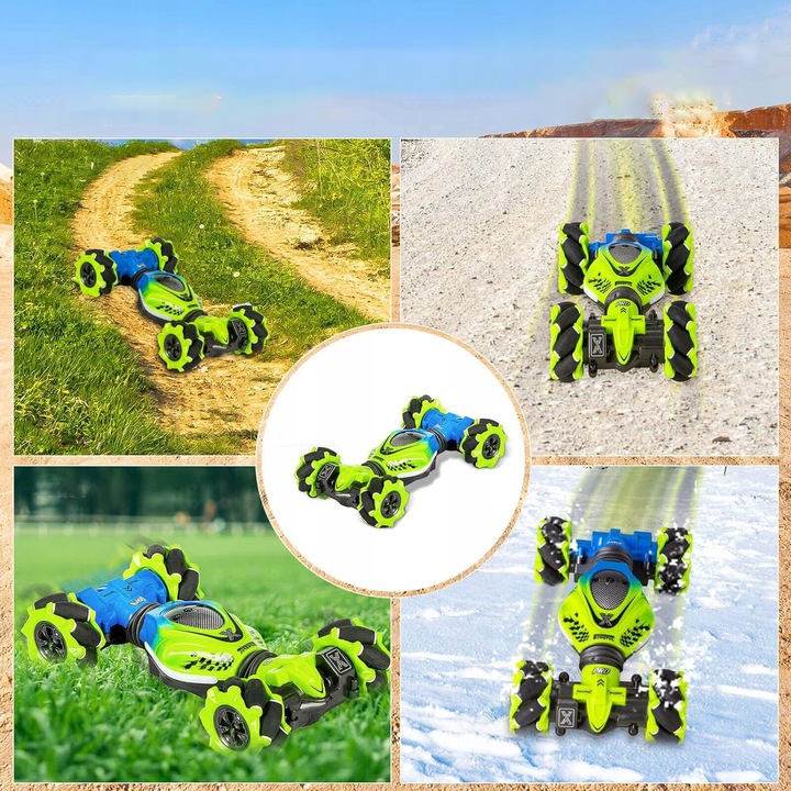 SAMOCHÓD STEROWANY RĘKĄ GESTAMI 4X4 LED + PILOT 2 W 1 GARNITUR