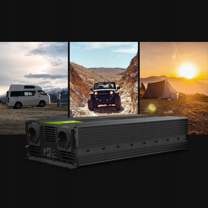 Przetwornica GREEN CELL 12V/230V 2000W/4000W