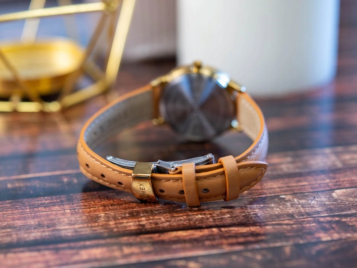 DAMSKI ZEGAREK TIMEX TW2V69200 EASY READER BRĄZOWY INDIGLO DATOWNIK