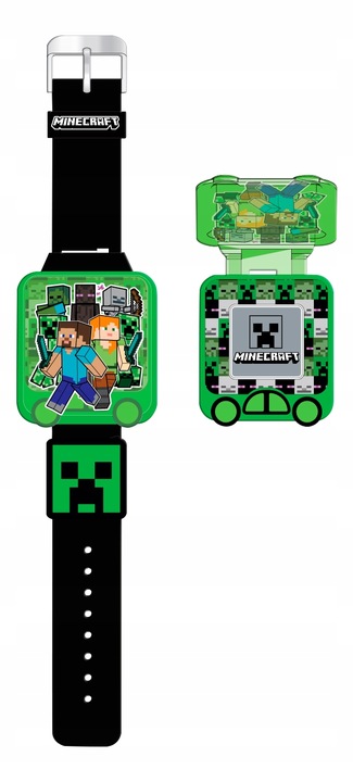 Zegarek edukacyjny z grami Minecraft MIN4148 Kids Euroswan
