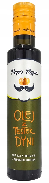 KETO Olej z Pestek Dyni dyniowy butelka 250ml Naturalny zimnotłoczony Pepo