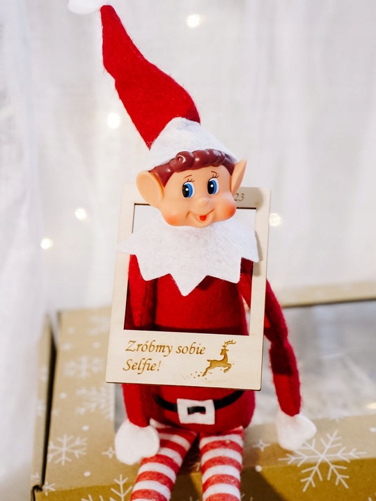 ZESTAW UBRANKA I AKCESORIA DLA ELFA PSOTNIKA ELF ON THE SHELF HAMAK KOCYK