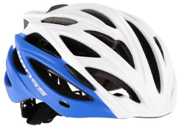 kask rowerowy kross brizo biały / niebieski