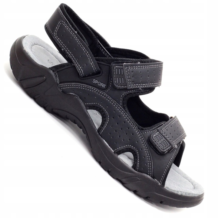 Sandały sportowe wkł.SKÓRA lekkie wygodne