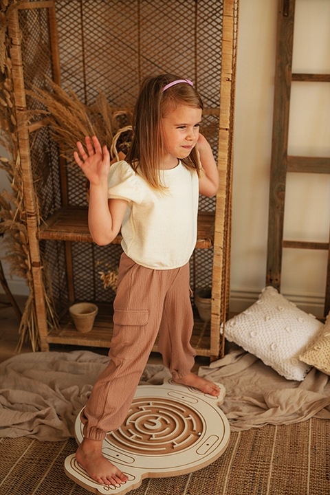 Dysk Balansowania dla dzieci balansujący DREWNIANY CERTYFIKOWANY