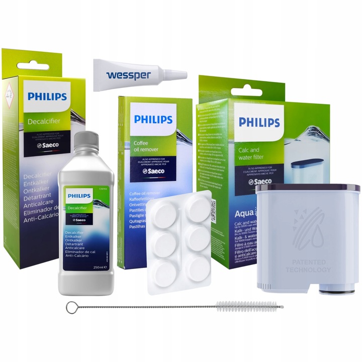 Filtr wody do ekspresu PHILIPS 5000 LatteGo + odkamieniacz + tabletki