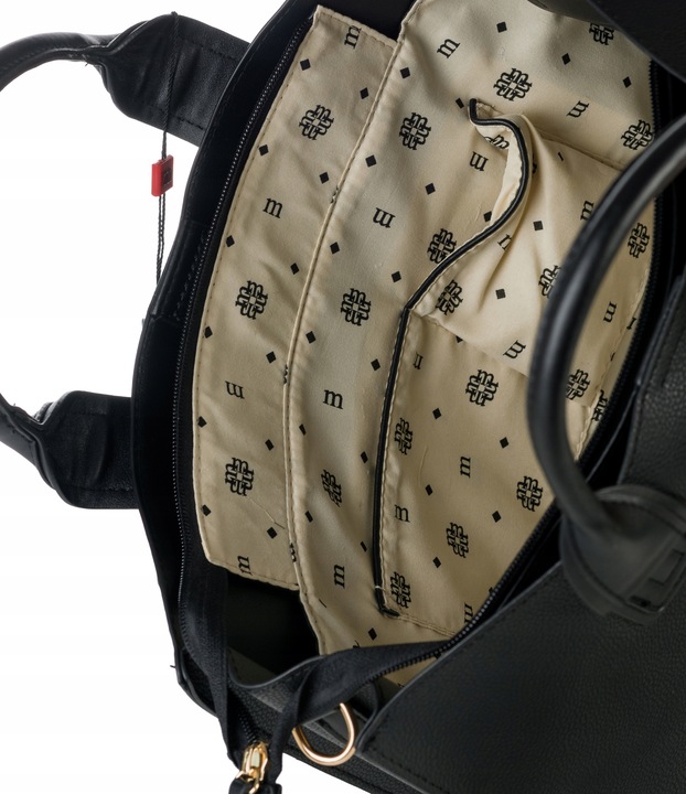 KLASYCZNA TORBA Z POMPONEM MONNARI MIEJSKA SHOPPER POJEMNA PREMIUM