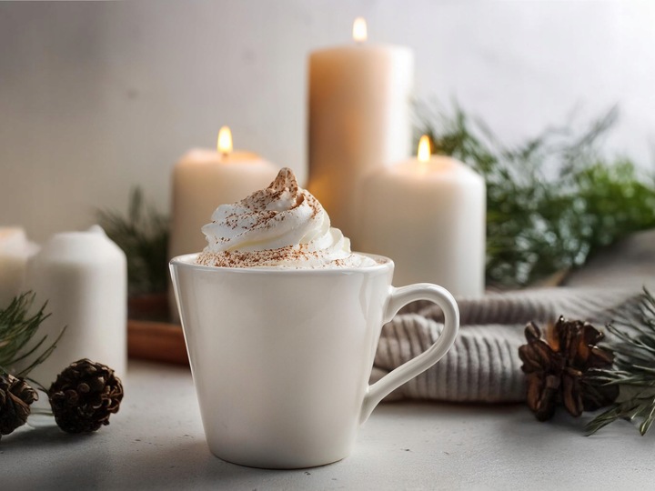 6 x BIAŁE FILIŻANKI ZE SPODKAMI 230 ml, DO KAWY