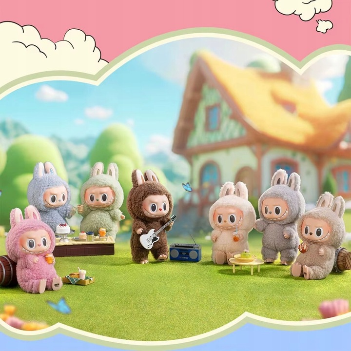 Figurka Labubu doll Pop Mart lalka The Monster Exciting Macarons Vinyl Face