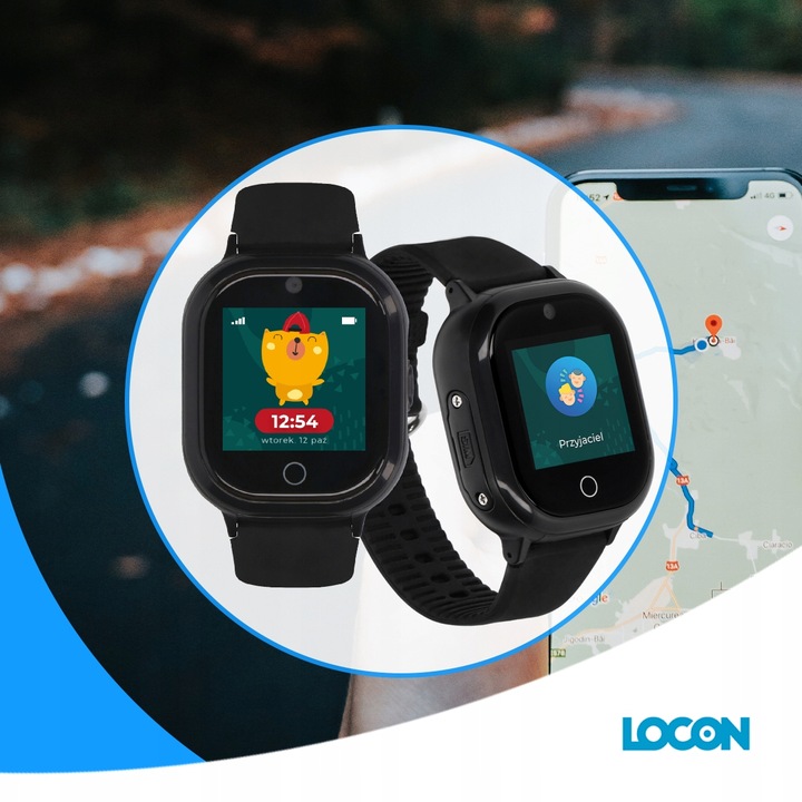 SMARTWATCH DLA CHŁOPCA GPS APLIKACJA PL WIFI