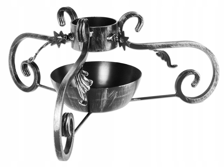 MASYWNY STALOWY KUTY STOJAK CHOINKOWY,POD CHOINKĘ Z POJEMNIKIEM NA WODĘ SH3