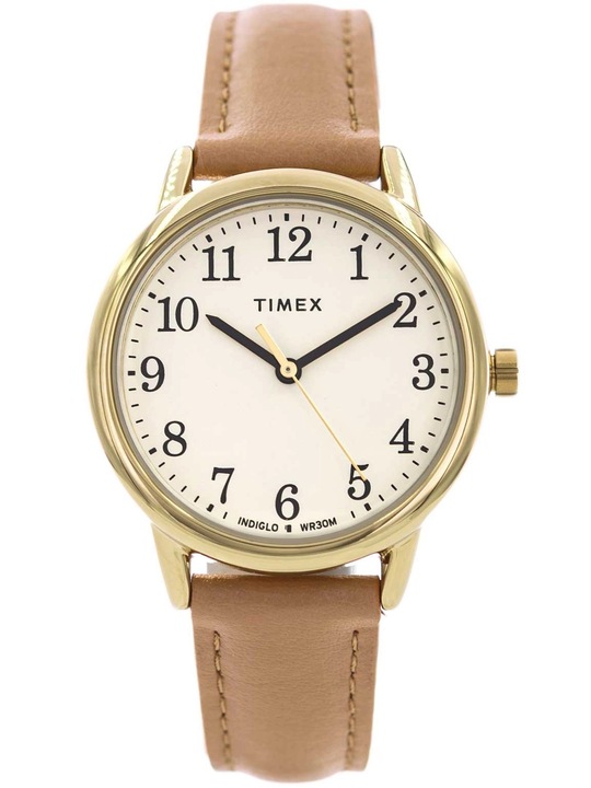 DAMSKI ZEGAREK TIMEX TW2V69200 EASY READER BRĄZOWY INDIGLO DATOWNIK