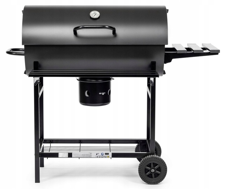 ACTIVA GRILL WĘGLOWY OGRODOWY BECZKA Z RUSZTEM ŻELIWNYM I POKROWCEM