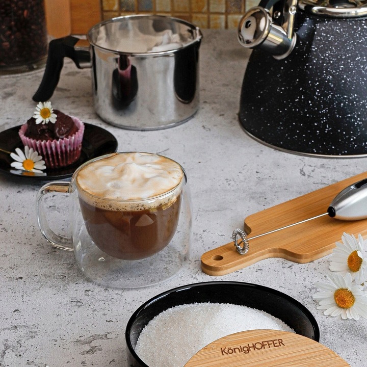 Duże SZKLANKI TERMICZNE do kawy 350ml komplet szklanek 2 szt. Sublime Mona