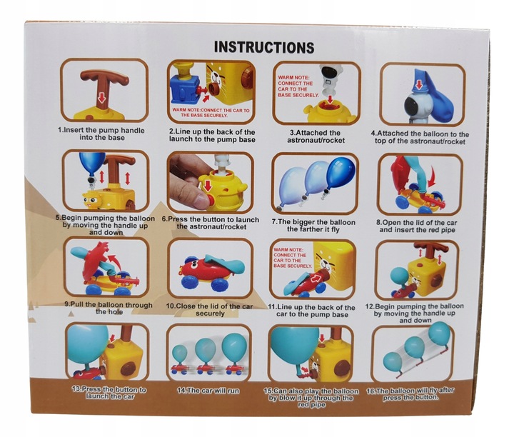 Wyrzutnia balonów autek rakiet ZIELONY POTWOREK