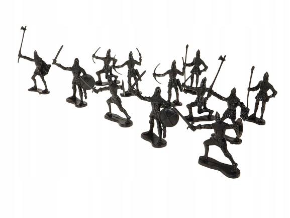 Drewniany Zamek RYCERZE RYCERZYKI ŻOŁNIERZE 60szt